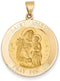 14k Yellow Gold St. Joseph Medal Pendant (29X25MM)