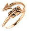 Bypass Arrow Ring, 14k Rose Gold