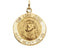 14k Yellow Gold Round Our Lord Jesus Medal (15 MM)