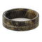 Buckeye Burl Wood, Deer Antler 6.5mm Comfort-Fit Titanium Wedding Band
