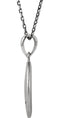 Diamond Letter 'X' Initial Sterling Silver Pendant Necklace, 18" (.005 Ct, GH Color, I2 Clarity)