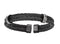 Men's Thorn Collection Black Titanium 13mm Sterling Silver Thorn Two Cable Wire Cuff Bangle Bracelet