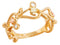 Diamond Swirling Vine Design Ring, 10k Yellow Gold, 12k Green and Rose Gold Black Hills Gold Motif (.06 Ct)