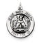 Sterling Silver Antiqued Holy Family Medal (20X15MM)