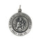 Sterling Silver Round Scapular Necklace, 18" (18 MM)
