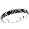 Rhodium Plated 14k White Gold 4MM Antiqued 'To Jesus through Mary' Consecration Ring