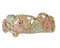 Victorian Style Band, 10k Yellow Gold, 12k Green and Rose Gold Black Hills Gold Motif, Size 8.5