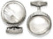 Stainless Steel Studded Round Mother of Pearl Cuff Links