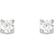1/4 Ct 14k White Gold Diamond Stud Earrings (.25 Cttw, GH Color, SI1 Clarity)