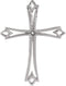 Men's Platinum Passion Cross Pendant