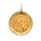 14k Yellow Gold Round Scapular Medal (18 MM)