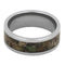 Camo Woodland Print Inlay 8mm Comfort-Fit Titanium Wedding Band
