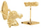 14k Yellow Gold Andalusian Horse Cuff Links