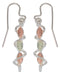 Leaf Dangle Earrings Sterling Silver, 12k Green and Rose Gold Black Hills Gold Motif