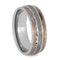 The Men's Jewelry Store (Unisex Jewelry) Gibeon Meteorite, Copper and Silver Mokume Gane 8mm Titanium Comfort-Fit Wedding Band