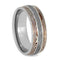 The Men's Jewelry Store (Unisex Jewelry) Gibeon Meteorite, Copper and Silver Mokume Gane 8mm Titanium Comfort-Fit Wedding Band