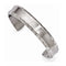 Men's Templar Collection Gray Titanium Faceted Edge Cuff Bracelet (14MM)
