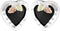 Onyx Heart Earrings, Sterling Silver, 12k Green and Rose Gold Black Hills Gold Motif