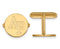 14k Yellow Gold United States Air Force Academy Round Cuff Links, 15MM