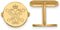Gold-Plated Sterling Silver NCAA William and Mary Round Cuff Links, 15MM