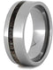 Cross Inlay of Deer Antler 8mm Comfort-Fit Titanium Wedding Band