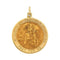 14k Yellow Gold Round Scapular Medal (18 MM)