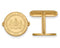 14k Yellow Gold Penn State University Round Crest Cuff Links, 15MM