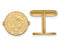 Gold-Plated Sterling Silver University Of South Florida Crest Round Cuff Links, 15MM