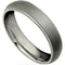 Titanium and Matte Grey 5mm Comfort Fit Oxidized Dome Band Size 8