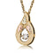 Diamond with Leaves Pendant Necklace, 10k Yellow Gold, 12k Green and Rose Gold Black Hills Gold Motif, 18" (.1 Ct)