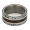 Dinosaur Bone, Gibeon Meteorite 8mm Comfort-Fit Matte Titanium Wedding Band