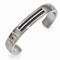 Men's Cable Sport Collection Gray Titanium Cable Black Diamond Sterling Silver Bezel Cuff Bangle Bracelet (.12 Ctw)