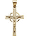 Celtic Crucifix 14k Yellow Gold Pendant (39X25MM)