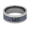 Blue Cobaltium Mokume Gane Inlay 8mm Comfort-Fit Titanium Wedding Band