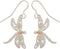 Filigree Dragonfly Earrings, Sterling Silver, 12k Green Gold, 12k Rose Gold Black Hills Gold