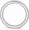 Men's Satin Cobalt Chrome 6mm Polished Ridge Comfort-Fit Ring Size 8