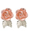 Rose Stud Earrings, 10k Yellow Gold, 12k Green Gold, 12k Rose Gold Black Hills Gold