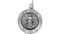 Rhodium Plated Sterling Silver St. Martha Medal (18.5MM)