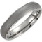 Titanium and Matte Grey 5mm Comfort Fit Oxidized Dome Band Size 8
