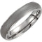 Titanium and Matte Grey 5mm Comfort Fit Oxidized Dome Band Size 8