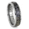 Deer Antler Damascus Stainless Steel, 6mm Comfort-Fit Band
