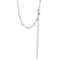 Two-Tone Heart Shape Pendant Necklace, Rhodium Plated Sterling Silver, 10k Rose Gold, 18" to 22"