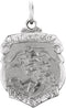 Sterling Silver St. Michael Shield (18 MM)