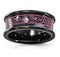 Rain Collection Black Ti Anodized Pink 8mm Concave Band