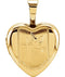 Children's First Communion Heart 14k Yellow Gold Plated Sterling Silver Locket (12.50X12.00 MM)
