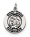 Sterling Silver Antiqued Saint Anne Medal (26X21MM)