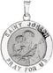 14k White Gold Round St. Joseph Medal (15 MM)