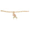 Black Hills Gold 10k Yellow Gold, 12k Green and Rose Gold Hummingbird Anklet, 10.5"