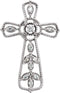 Diamond Lattice Cross 14k White Gold Pendant (.05 Ctw, H+ Color, I1 Clarity)