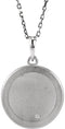 Diamond Letter 'X' Initial Sterling Silver Pendant Necklace, 18" (.005 Ct, GH Color, I2 Clarity)